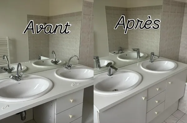 Remplacement de robinets mitigeurs